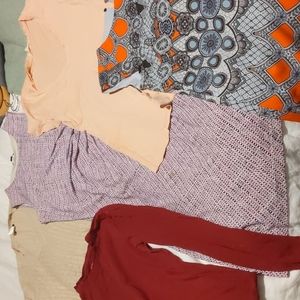 (4) JCrew, Banana Republic XS shirt/dress lot